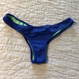 VS royal blue high waisted bathing suit bottoms